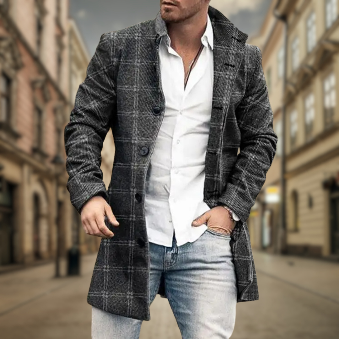 Jasnoszary w kratkę / 3XL