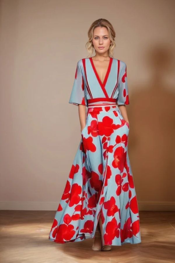 Niebieski / Czerwony / 2XL