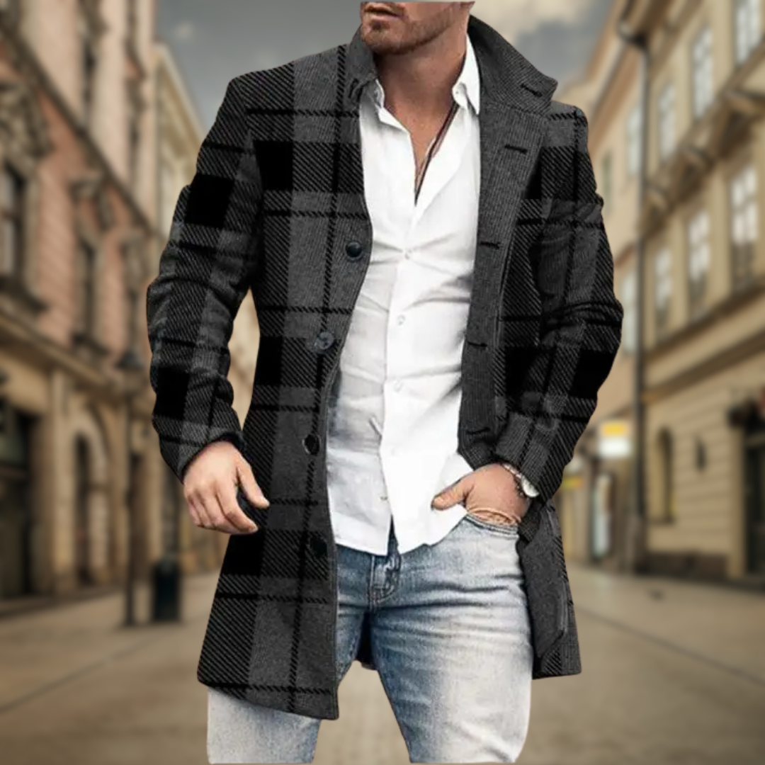 Ciemnoszary w kratkę / 3XL
