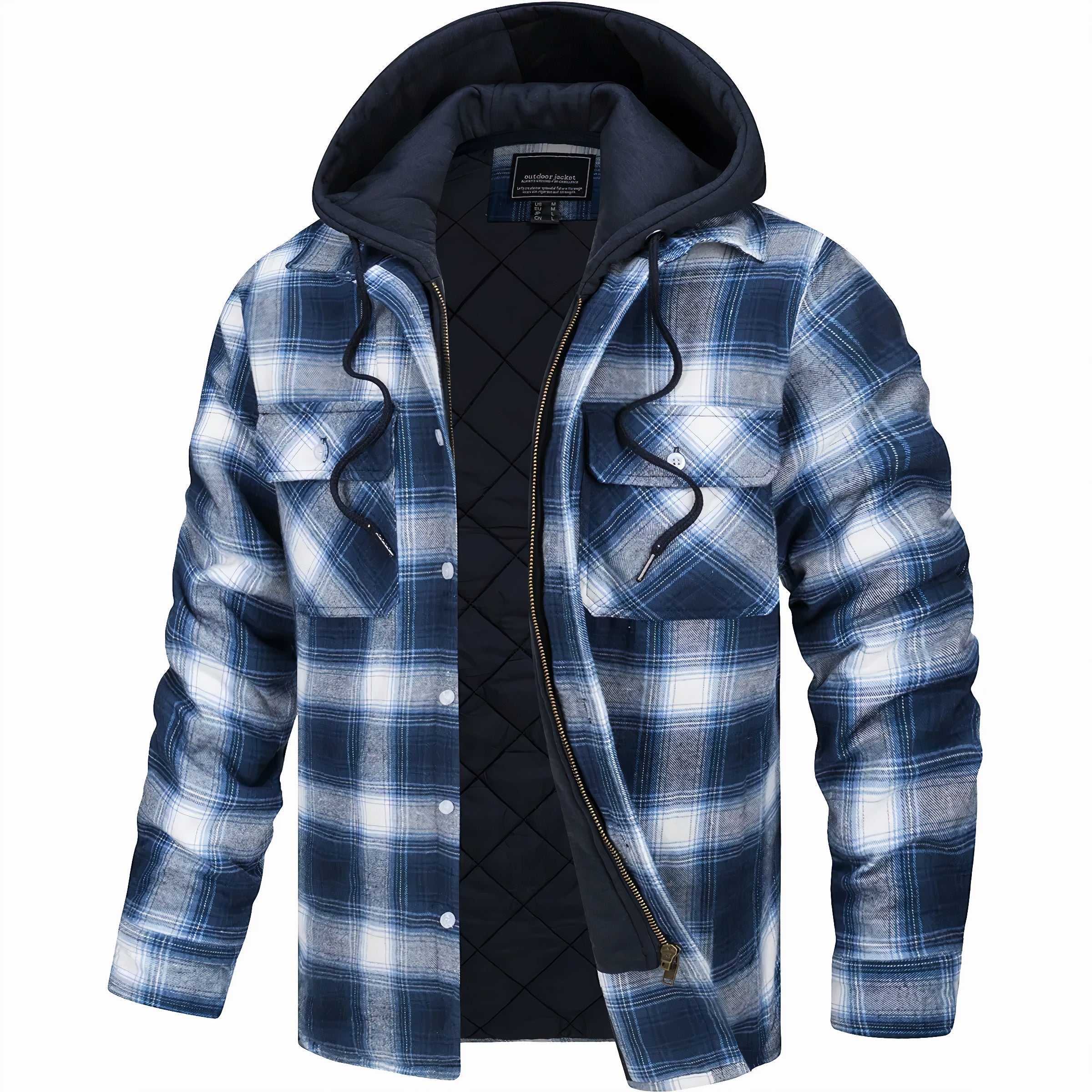 Błękitny biały / 5XL